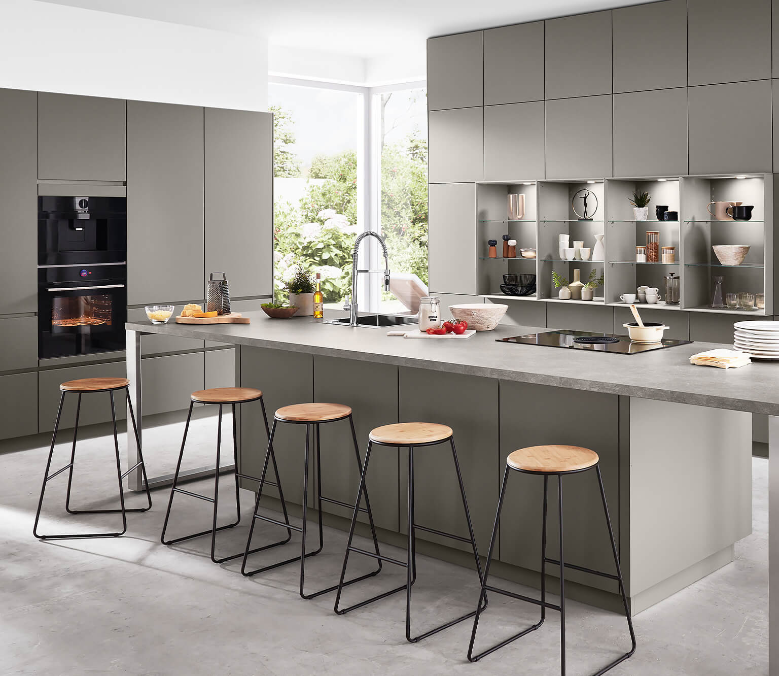 grey nobilia kitchens easytouch