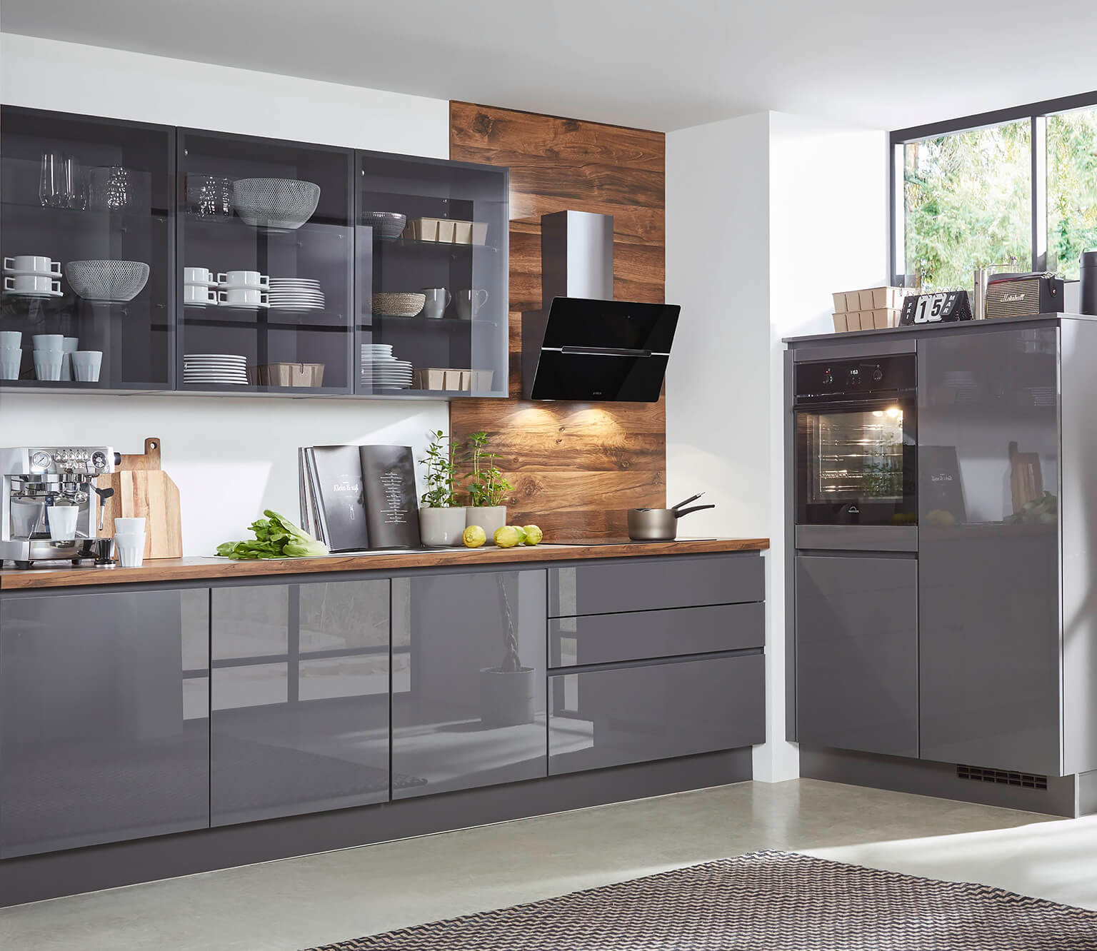 grey nobilia kitchens flash