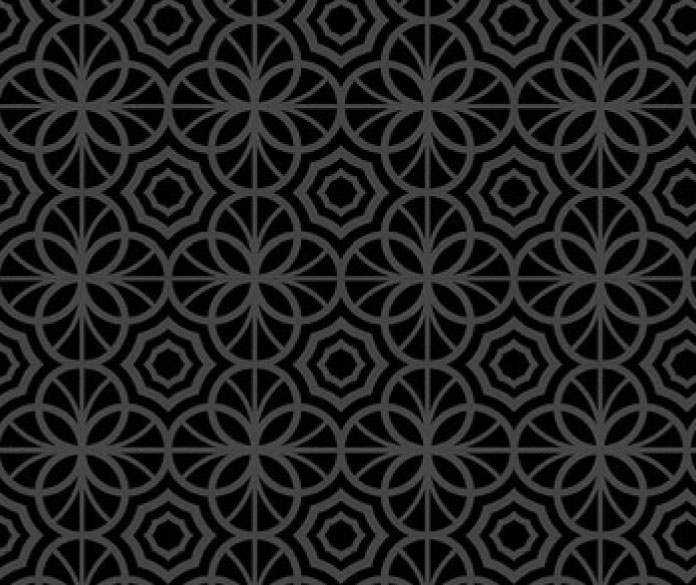 black kaliedoscope panelling