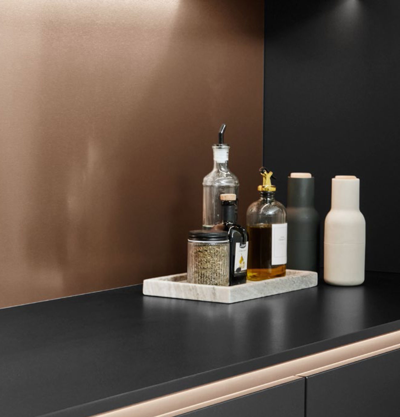 bronze metallic mirror decor panel
