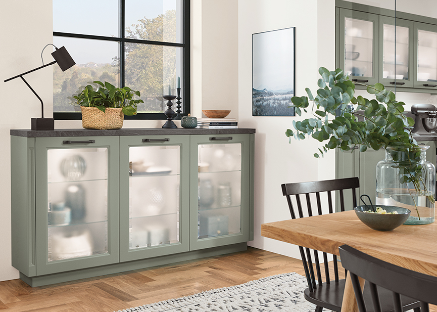 cascada nobilia jade green kitchen