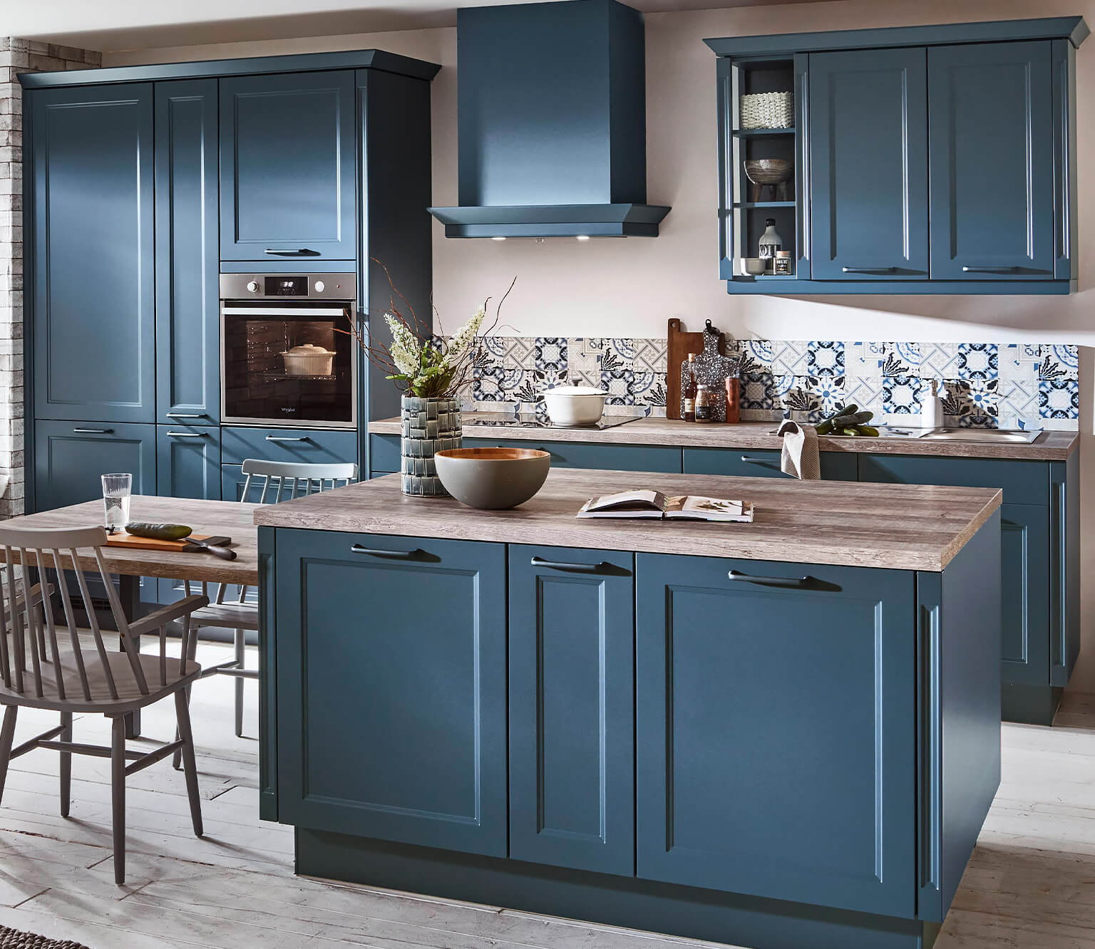 blue nobilia kitchens cascada
